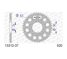 Couronne AFAM aluminium - 520 - 1126477001