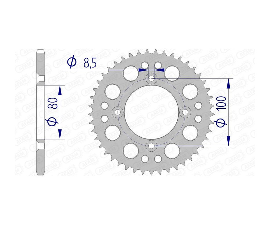 Couronne AFAM aluminium Ultra-Light 11101 - 420