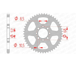 Couronne AFAM acier standard 14100 - 420 - 1074482008