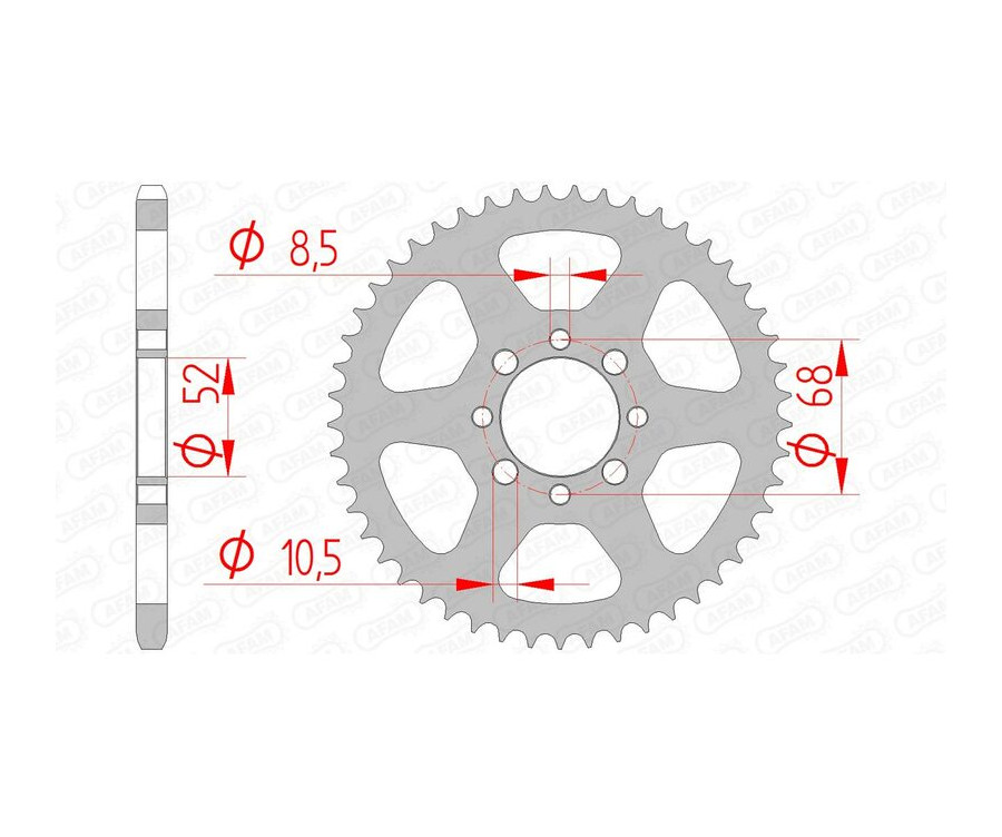 Couronne AFAM acier standard 14100 - 420