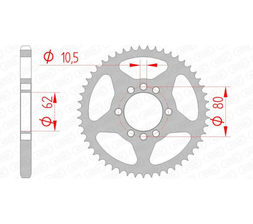 Couronne AFAM acier standard 12204 - 428 - 1074413003