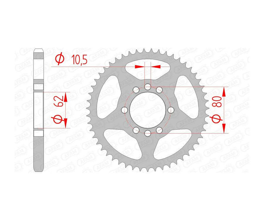 Couronne AFAM acier standard 12204 - 428