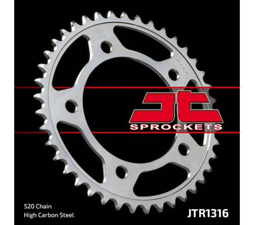 Couronne JT SPROCKETS acier standard 1316 - 520 - 1074902003