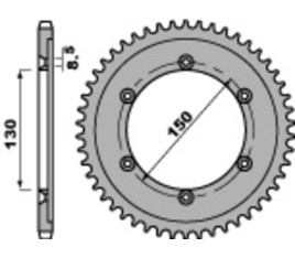 Couronne PBR acier C45 standard 4374 - 428 - 1075298001