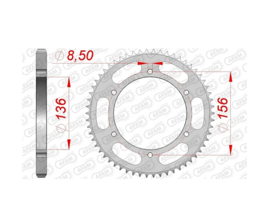 Couronne AFAM acier standard 53104