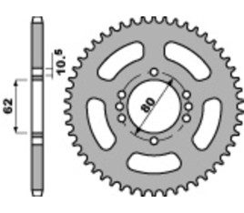 Couronne PBR acier C45 standard 843 - 428 - 1075459003