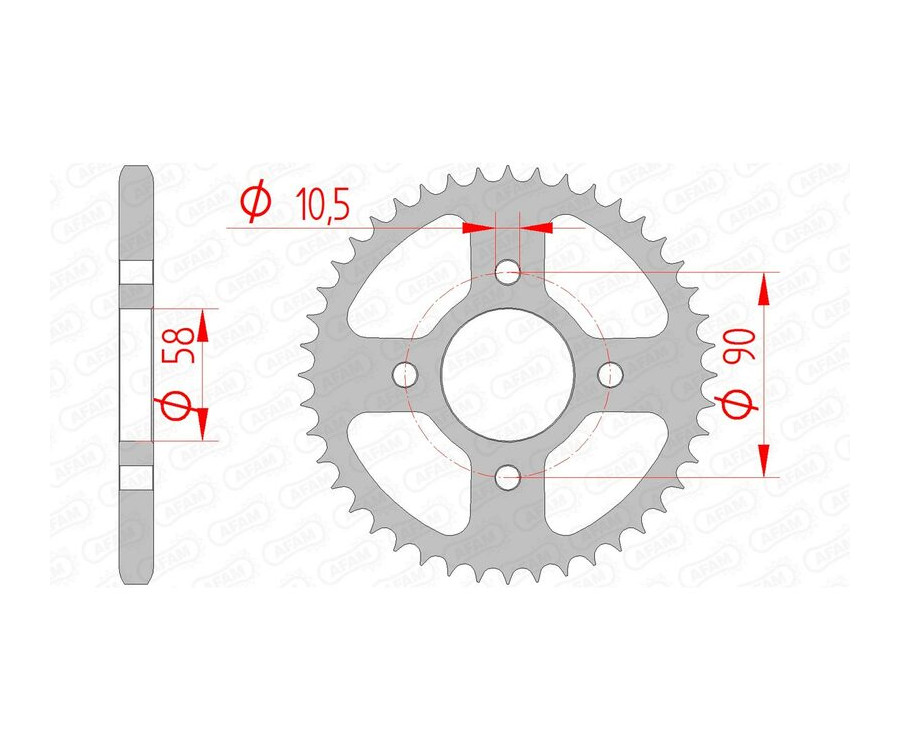 Couronne AFAM acier standard 10236 - 428