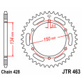 Couronne JT SPROCKETS acier standard 463 - 428