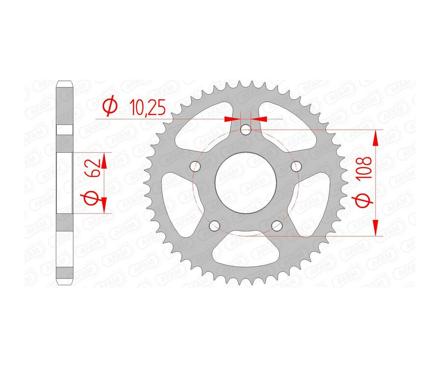 Couronne AFAM acier standard 47201 - 428