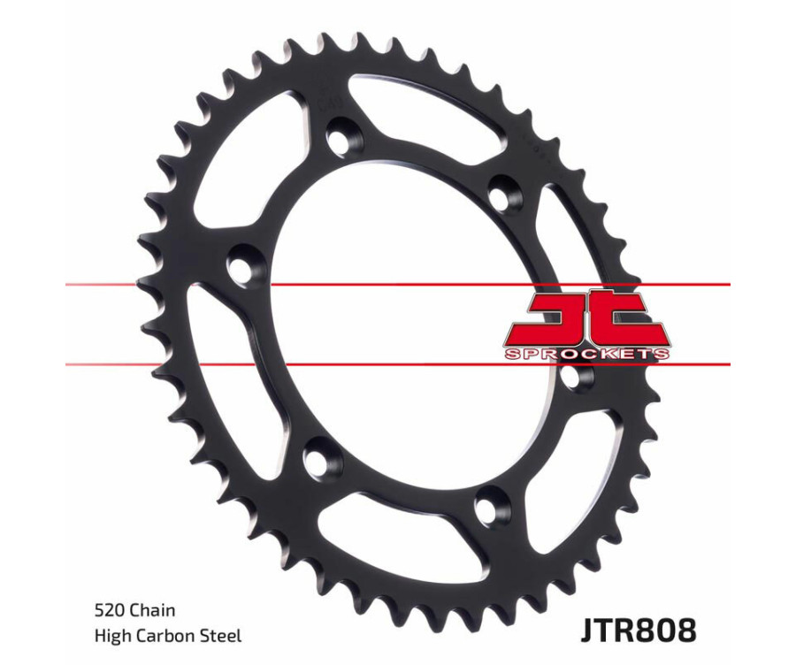 Couronne JT SPROCKETS acier standard 808 - 520