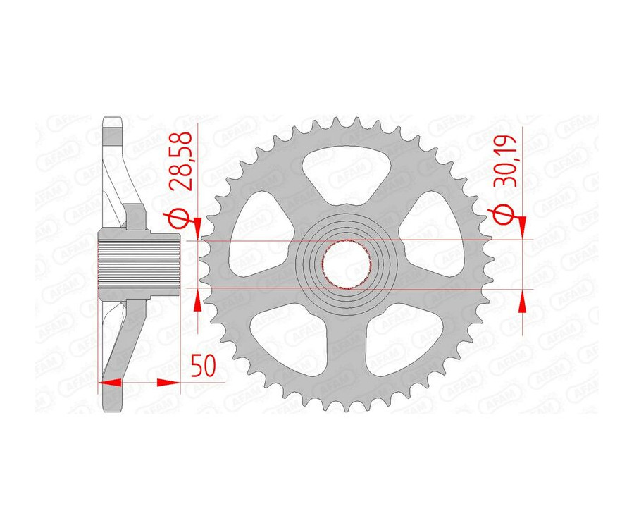 Couronne AFAM acier standard 35100 - 415