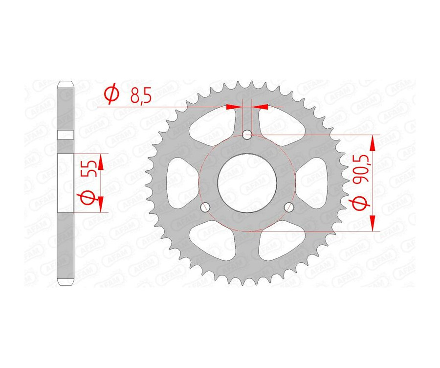 Couronne AFAM acier standard 80200 - 428