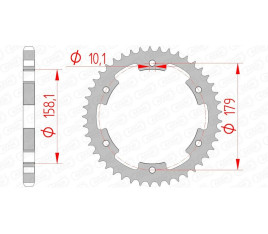 Couronne AFAM acier standard 35804 - 525 - 1074628001