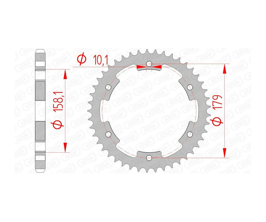 Couronne AFAM acier standard 35804 - 525