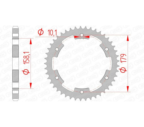 Couronne AFAM acier standard 35804 - 525 - 1074628001