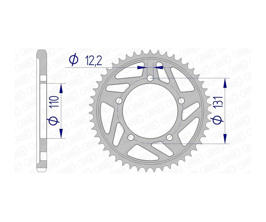 Couronne AFAM aluminium 165800 - 525