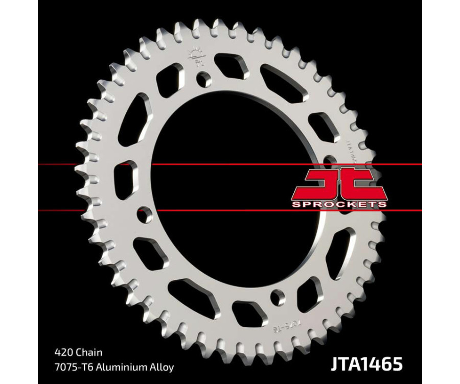 Couronne JT SPROCKETS aluminium ultra-light anti-boue 1465 - 420