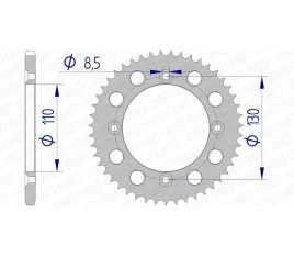 Couronne AFAM aluminium Ultra-Light 11104 - 420 - 1074384006