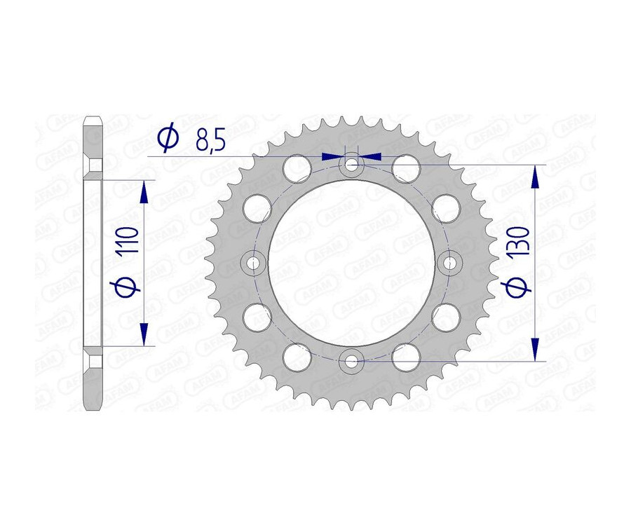 Couronne AFAM aluminium Ultra-Light 11104 - 420