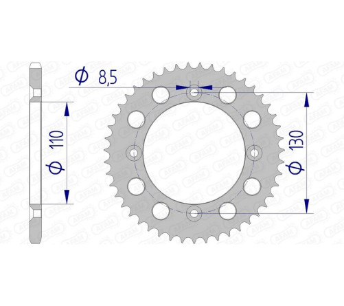 Couronne AFAM aluminium Ultra-Light 11104 - 420