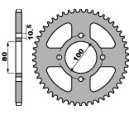 Couronne PBR acier standard 4533 - 428