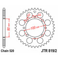 Couronne JT SPROCKETS acier standard - 520