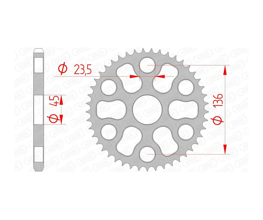 Couronne AFAM acier standard 12325 - 428