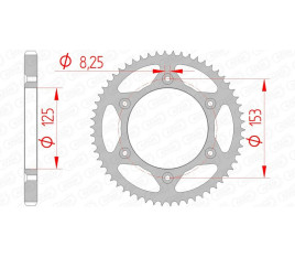 Couronne AFAM acier standard 10228 - 428 - 1074337001