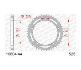 Couronne AFAM acier standard 16804525