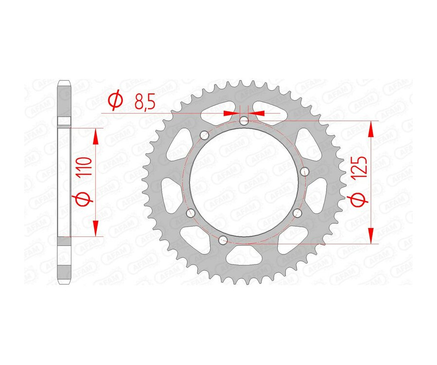 Couronne AFAM acier standard 14109 - 420