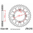 Couronne JT SPROCKETS aluminium Ultra-Light anti-boue 215 - 420