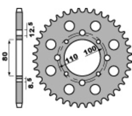 Couronne PBR acier C45 standard 333 - 630 - 1075540002