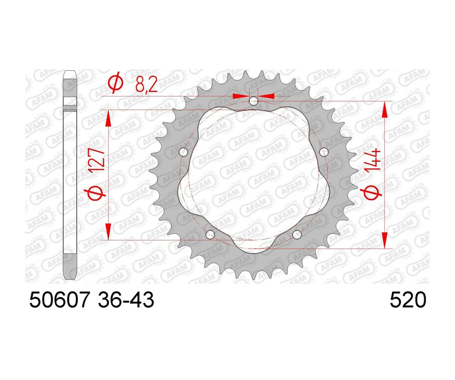 Couronne AFAM acier standard 50607 - 520