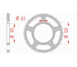 Couronne AFAM acier standard 35103 - 420 - 1074614003