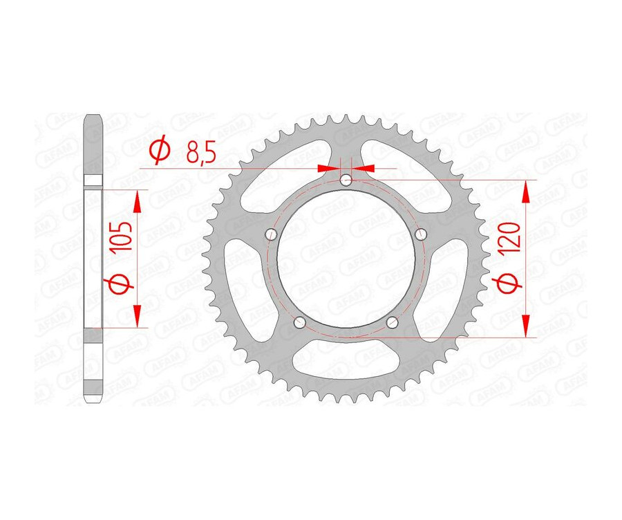 Couronne AFAM acier standard 35103 - 420