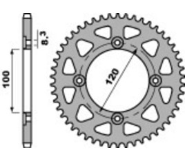 Couronne PBR acier standard 4453 - 420