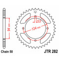 Couronne JT SPROCKETS acier standard 282 - 530