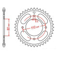 Couronne JT SPROCKETS acier standard 1219 - 428