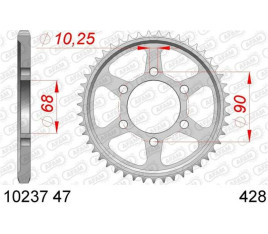 Couronne AFAM acier standard 10237 - 428