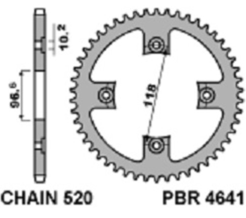 Couronne PBR acier C45 standard 4641 - 520 - 1075376001