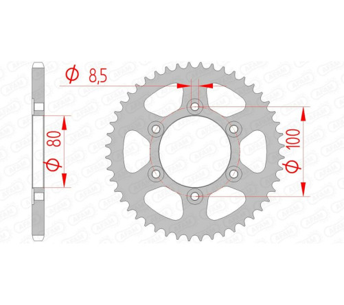 Couronne AFAM acier standard 80105 - 420 - 1074749001