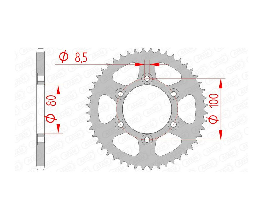 Couronne AFAM acier standard 80105 - 420