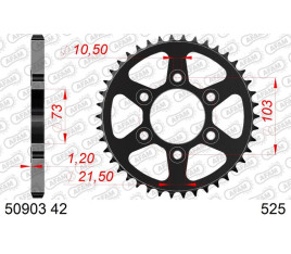 Couronne AFAM acier standard 50903 - 525 - 1124286001