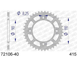 Couronne AFAM aluminium 72106 - 415