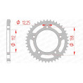 Couronne AFAM acier standard 10517 - 525