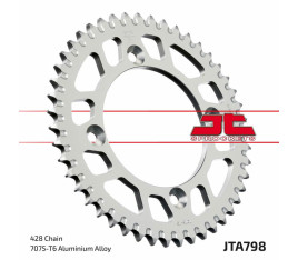 Couronne JT SPROCKETS aluminium ultra-light anti-boue 798 - 428