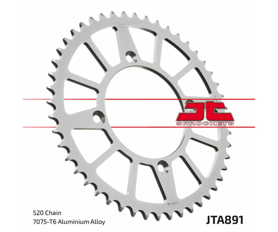 Couronne JT SPROCKETS aluminium ultra-light 891 - 520