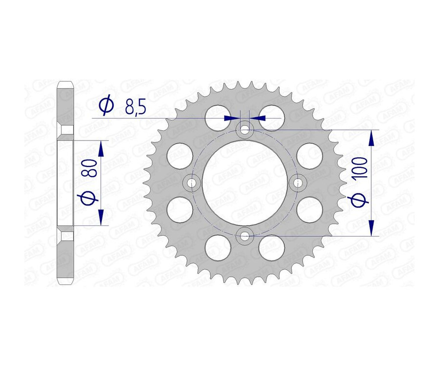 Couronne AFAM aluminium Ultra-Light 11110 - 428