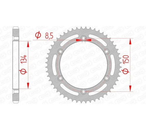 Couronne AFAM acier standard 16207 - 428 - 1074559001