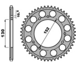 Couronne PBR acier C45 standard 713 - 530 - 1075423001